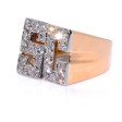 Antique jewelry - Diamond Tank Ring