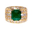 Recent jewelry - Emerald and Diamond Pave Ring