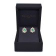 Antique jewelry - Diamond and Emerald Vintage Earrings