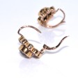 Antique jewelry - Garnet Dormeuses Daisy Earrings