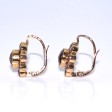 Antique jewelry - Garnet Dormeuses Daisy Earrings