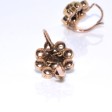 Antique jewelry - Garnet Dormeuses Daisy Earrings