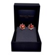 Antique jewelry - Garnet Dormeuses Daisy Earrings