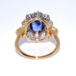 Engagement rings - Diamond and Sapphire Pompadour Ring