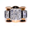 Antique jewelry - Diamond Tank Ring