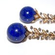 Antique jewelry - Antique Diamond and Lapis Earrings