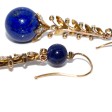 Antique jewelry - Antique Diamond and Lapis Earrings