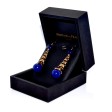 Antique jewelry - Antique Diamond and Lapis Earrings