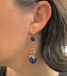 Antique jewelry - Antique Diamond and Lapis Earrings