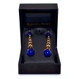 Antique jewelry - Antique Diamond and Lapis Earrings