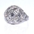 Antique jewelry - Diamond Art Deco Dome Ring