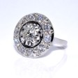 Antique jewelry - Diamond Art Deco Cluster Ring