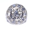 Antique jewelry - Diamond Art Deco Cluster Ring