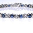 Antique jewelry - Sapphire and diamonds bracelet
