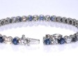 Antique jewelry - Sapphire and diamonds bracelet