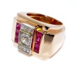Antique jewelry - Diamond Tank Ring