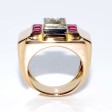 Antique jewelry - Diamond Tank Ring