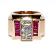Antique jewelry - Diamond Tank Ring