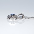 Antique jewelry - Daisy Sapphire and Diamond Pendant 