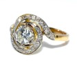 Antique jewelry - Tourbillon Diamond Ring 