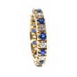 Recent jewelry - Diamond and Sapphire Eternity Ring