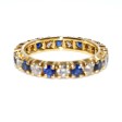 Recent jewelry - Diamond and Sapphire Eternity Ring