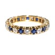 Recent jewelry - Diamond and Sapphire Eternity Ring