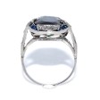 Antique jewelry - Art Deco Diamond and Sapphire Cluster Ring