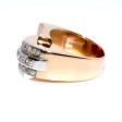 Antique jewelry - Diamond Asymmetrical Tank Ring