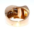 Antique jewelry - Diamond Asymmetrical Tank Ring