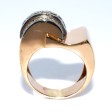 Antique jewelry - Diamond Asymmetrical Tank Ring