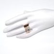 Antique jewelry - Diamond Asymmetrical Tank Ring