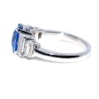 Engagement rings - Sapphire and Baguette Diamond Ring 