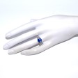 Engagement rings - Sapphire and Baguette Diamond Ring 