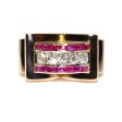 Antique jewelry - Diamond Tank Ring