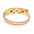 Antique jewelry - Diamond and Ruby Cuff Bracelet