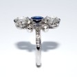 Antique jewelry - Diamond and Sapphire Trilogy Ring