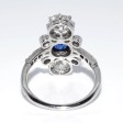 Antique jewelry - Diamond and Sapphire Trilogy Ring