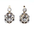 Antique jewelry - Dormeuses Diamond Earrings