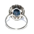 Antique jewelry - Art Deco Diamonds and Sapphire Cluster Ring
