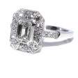 Engagement rings - Emerald Cut Diamond Ring 