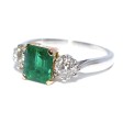 Recent jewelry - Trilogy Emerald and Diamond Ring 