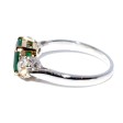 Recent jewelry - Trilogy Emerald and Diamond Ring 