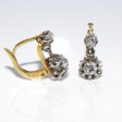 Antique jewelry - Dormeuses Diamond Earrings