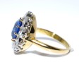 Engagement rings - Diamond and Sapphire Pompadour Ring
