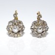 Antique jewelry - Dormeuses Daisy Diamond Earrings