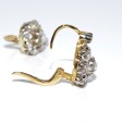 Antique jewelry - Dormeuses Daisy Diamond Earrings