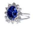 Engagement rings - Sapphire and Diamond Daisy Ring 