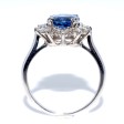Engagement rings - Sapphire and Diamond Daisy Ring 