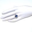 Engagement rings - Sapphire and Diamond Daisy Ring 